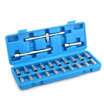 

23pcs Oil Drain Sump Plug Socket Key Removal Tool Set Car Repair Tools High Quality