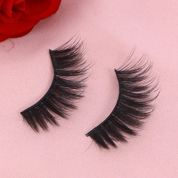 

5 Pairs Ladies 3D Imitation Mink Fur Eyelashes Dense Long Reusable Eyelashes Natural Look for Women Makeup (G812)