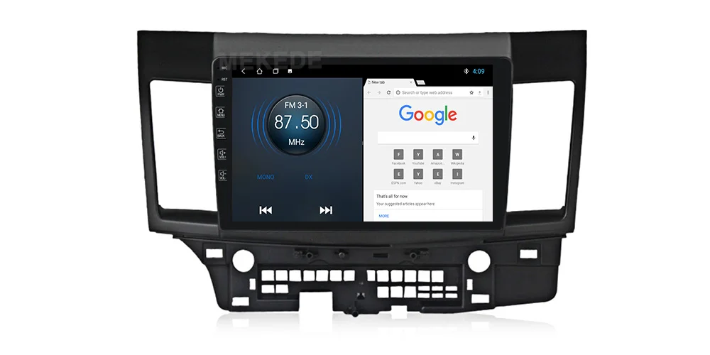 4G+ 64G 1" 2.5D ips экран 2din Android 10 автомобильный dvd-плеер для Mitsubishi Lancer 2008 2009 2010- радио gps навигация wifi