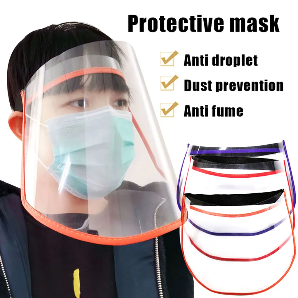 

Anti-fog Dust-proof Face Shield Protective Cover Transparent Face Eyes Protector Safety Mask
