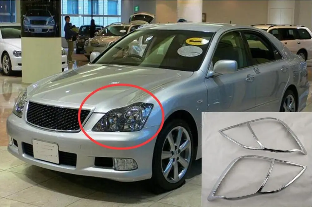 Защитный светильник для Toyota Crown s180 АБС пластик 2003 2005 2006 2007 2008|Хромирование| |