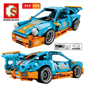 

City Technic Pull Back Racing Sport Cars Building Blocks Mechanical Speed Supercar Model Racer Figures Toys Bricks Children Gift