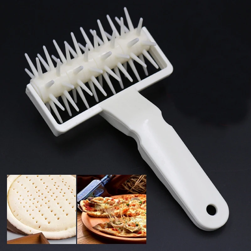 Pizza Cutters Wheels Needle Tools Pastry Dough Roller Baking Cookie Pie Docker