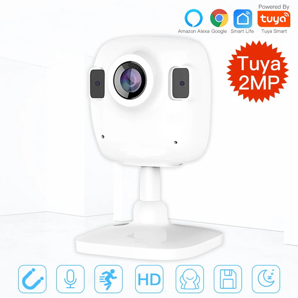 Tuya Smart Life Wireless HD 1080P IP Camera Smart Infrared Two-way Audio Night Vision Work with Alexa Echo Show Google Assistant