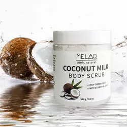 Coconut Milk Essential Oil Body Face Scrub Exfoliating Blackheads Sea Salt Natural Whitening Cream Body scrub