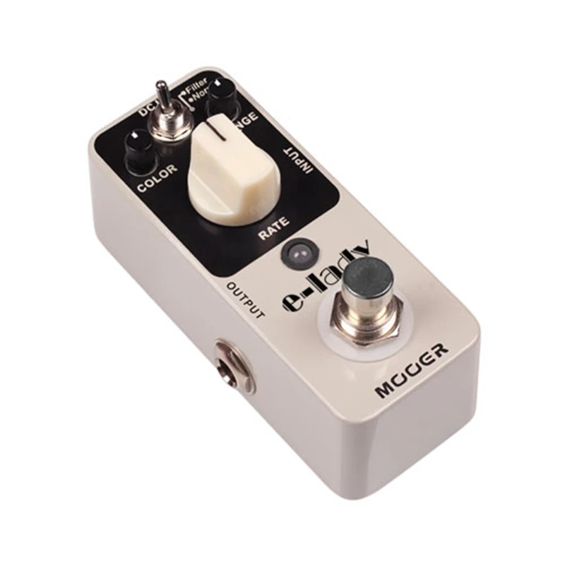 MOOER e-lady классический аналоговый эффект Flanger педаль для гитары 2 режима(обычный/фильтр) True Bypass полностью металлический корпус аксессуары для гитары