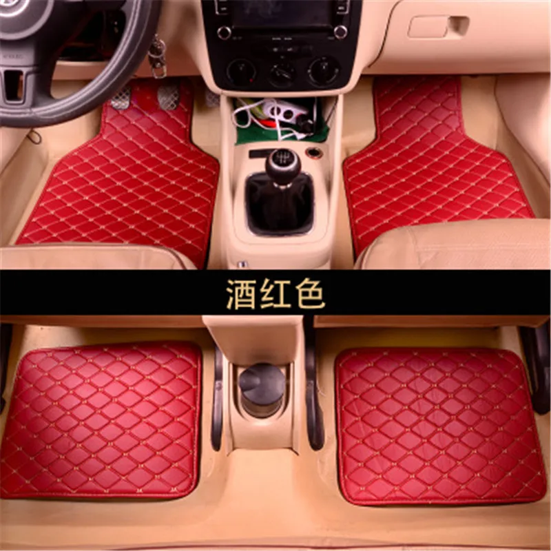 Автомобильный коврик для suzuki grand vitara 2008 jimny sx4 swift автомобильные аксессуары водонепроницаемый ковер ковры универсальный автомобильный коврик - Название цвета: WINE red