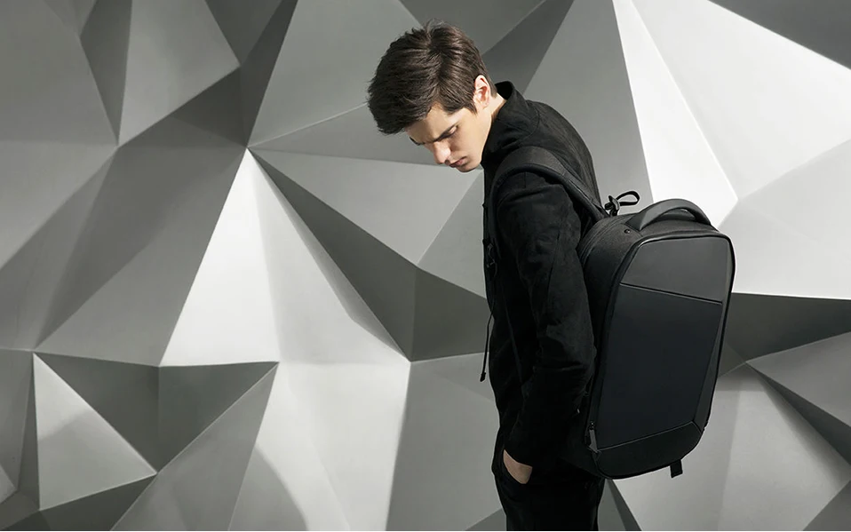Аутентичный рюкзак Xiaomi Geek водонепроницаемый 15,6 дюймов ноутбук молния дизайн сумки Бизнес Путешествия Использование для подростков мужчин и женщин сумка