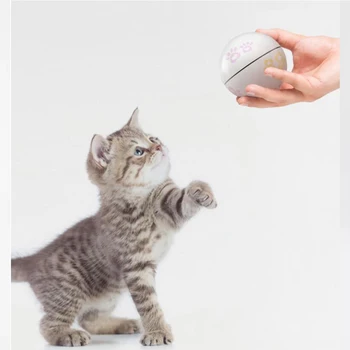 

Cat Toy With Led Ball Cat Turntable Teasing Interactive Toy With Tooth Cleaning Smart Ball for Cat Interactive Cat Toy Ball