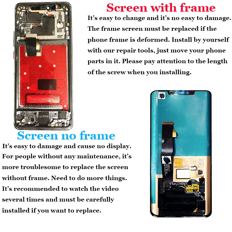 AMOLED сборка с отпечатком пальца для huawei mate 20 Pro lcd сенсорный экран 6,39 ''дигитайзер mate 20 Pro ЖК-дисплей с рамкой