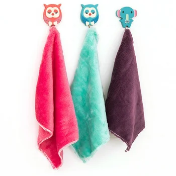 

5pcs Bamboo fiber rag non-greasy rag towel dishwashing soft cleaning cloth portable kitchen cleaning tool color random new-