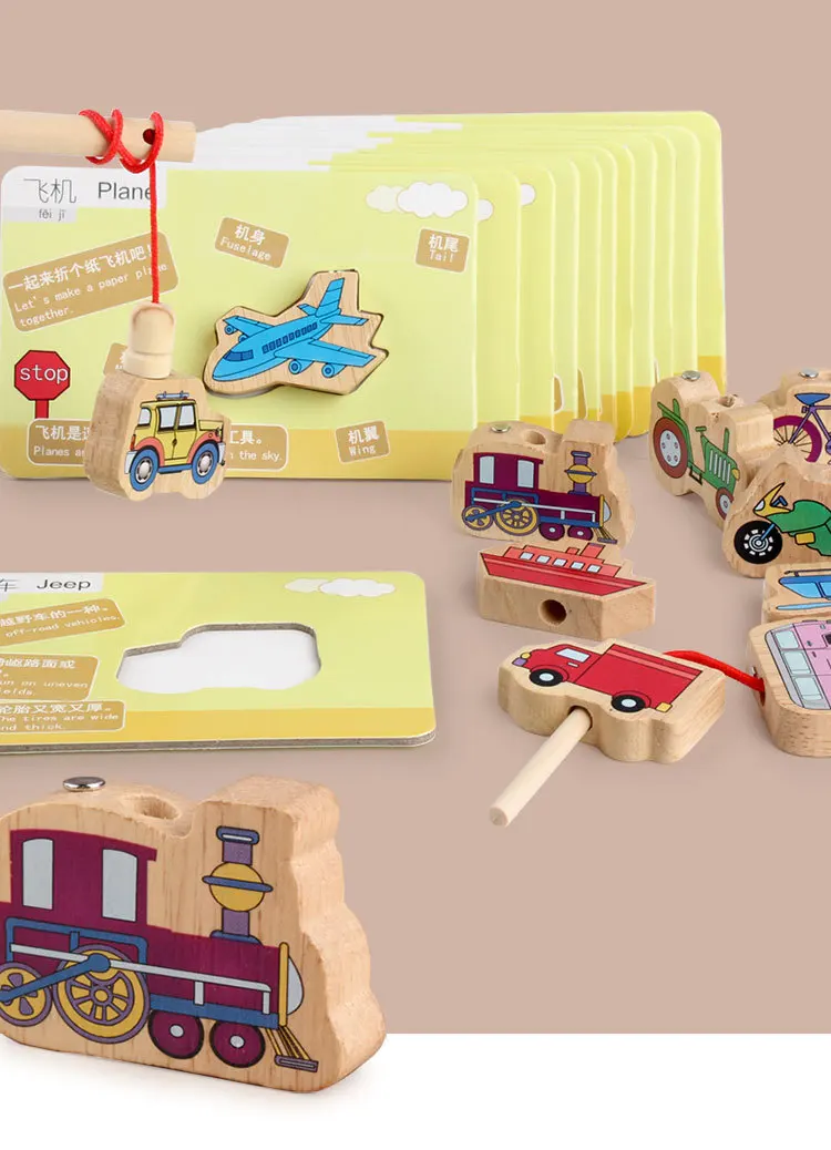 Деревянные детские развивающие игрушки для рыбалки для детей 1-2-3 лет, на веревочке, подходящие по форме строительные блоки для детей 6 лет