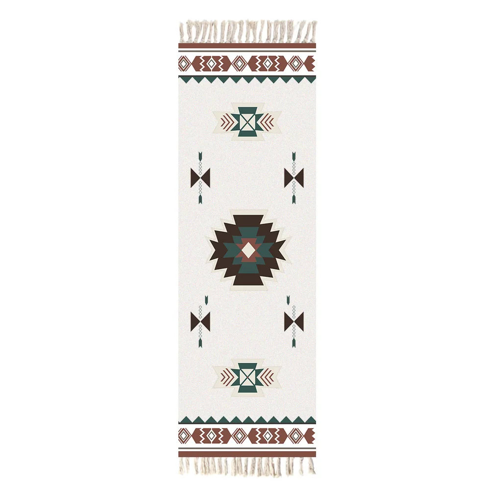 Богемный простой хлопковый льняной тканый ковер с кисточками гобелен для спальни декоративное одеяло этнический ковер для гостиной