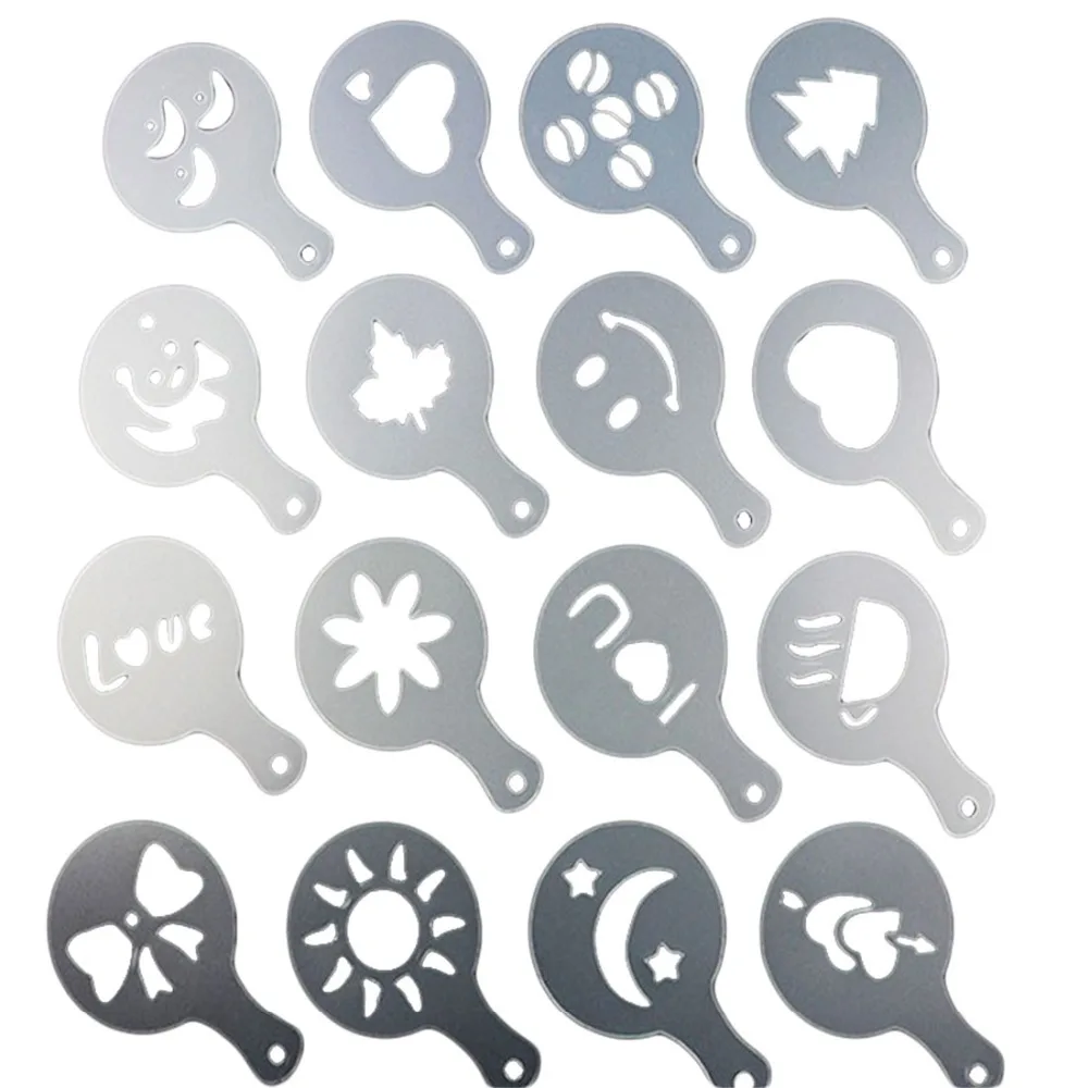 New-Brand-16pcs-Plastic-Fancy-Coffee-Printing-Model-Cafe-Foam-Spray-Template-Barista-Stencils-Decoration-Tool(2)