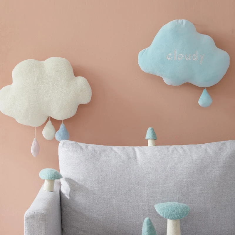 cute creative rainbow sun cloud plush toy stuffed sun cloudy natural weather soft doll home decoration pillow kids toys 3