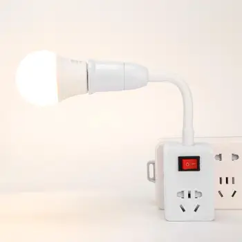 

Functional Rotatable E27 Lamp Bases Adjustable Rotary LED Light Extended Bulb Socket Holder Durable Light Adapter Converter