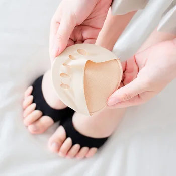 

FiveToes Forefoot Pads for Men Women Protector Half Insoles High Heels Foot Care Inserts Calluses Corns Comfortable 5 Pairs Pack