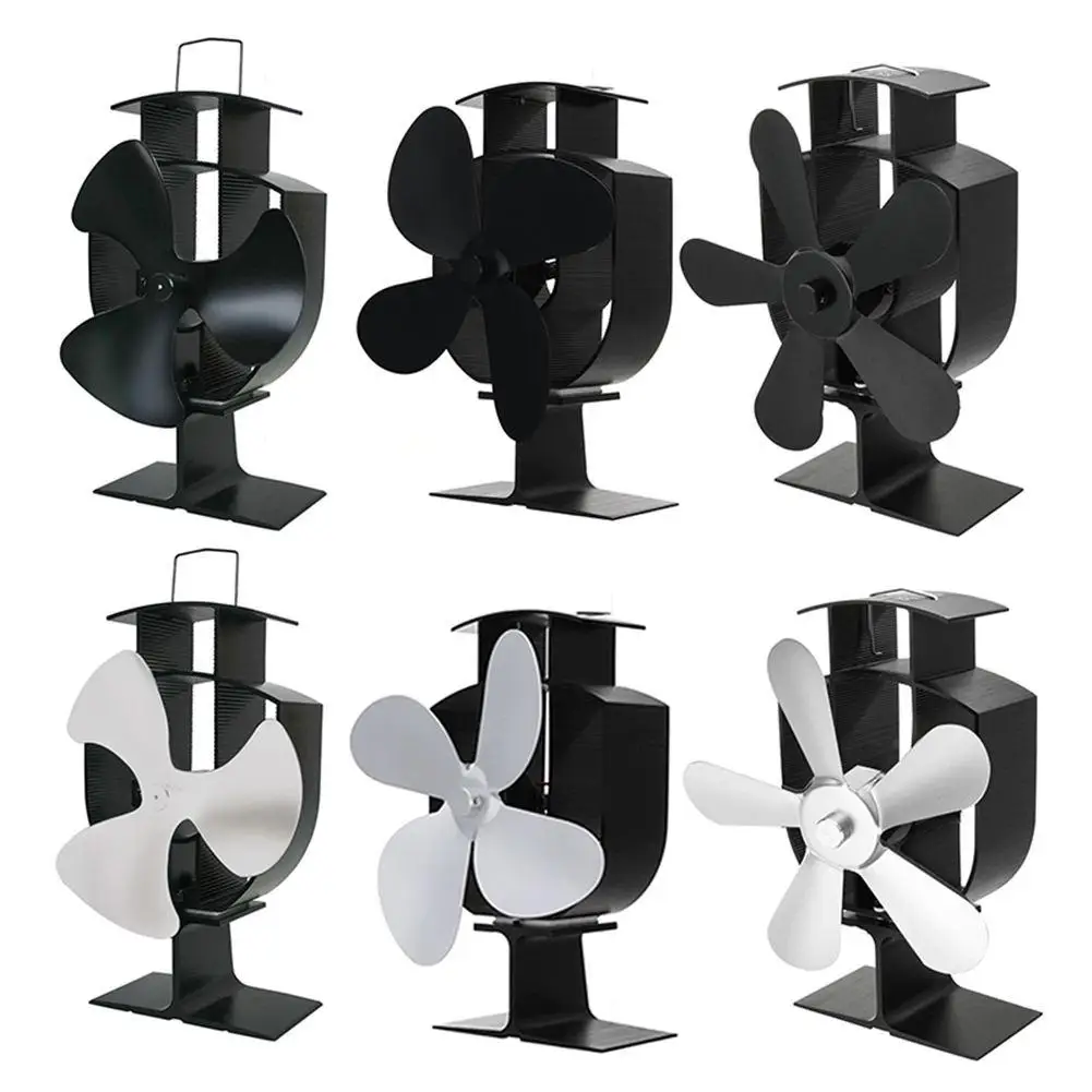 

Household Hot Blast Stove Fan Wood Burner Environmentally Friendly Home Fireplace Ventilator Heat Distribution Save Fuel Gift