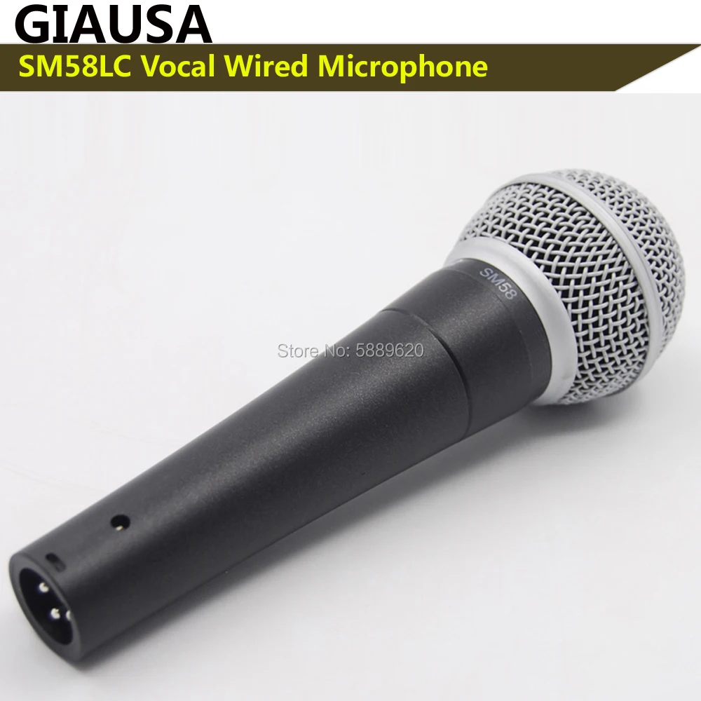 Free shipping Grade A quality SM58LC shuretype wire vocal microphone