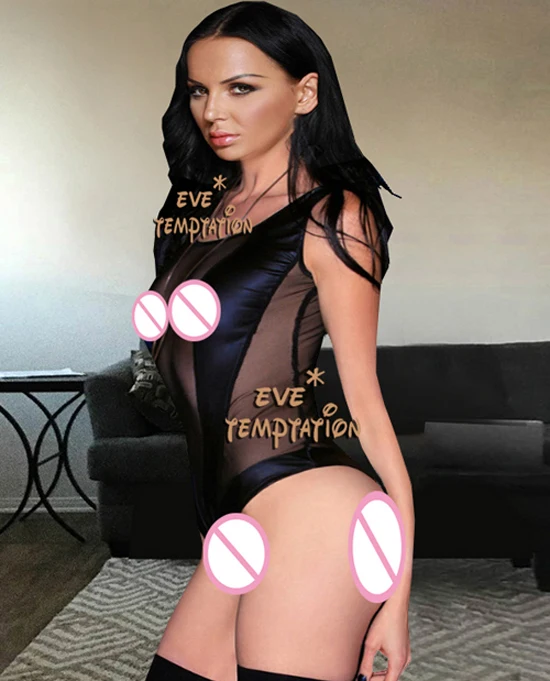 Сексуальное нижнее белье из ПВХ Babydoll doll Нижнее Chemises Catsui apparelt костюмы