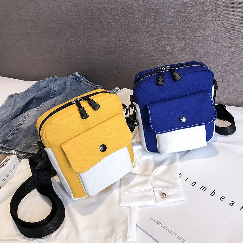

Fashion 2019 Crossbody Bags for Women Canvas Bags Ladies Simple Shoulder Bags borse da donna Joker Shoulder Casual Messenger Bag