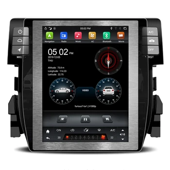 

KLYDE tesla android 9.0 PX6 car audio radio player for CIVI C 2016 2017 touch screen 9.7 inch carplay 64gb rom dsp HDMI GPS BT