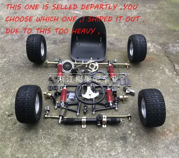 

GO KART KARTING ATV UTV Brake Disc Sprocket 100CM Rear Axle Steering Knuckles Wheel Tie Rod Swingarms With Seat 6 Inch Wheel