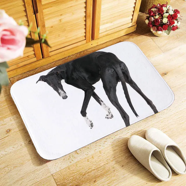 Greyhound Dog Welcome Mat – iCustomLabel