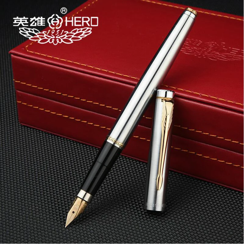 Luxury Brand Hero 200 Metal Ink Fountain Pen Office Business Men