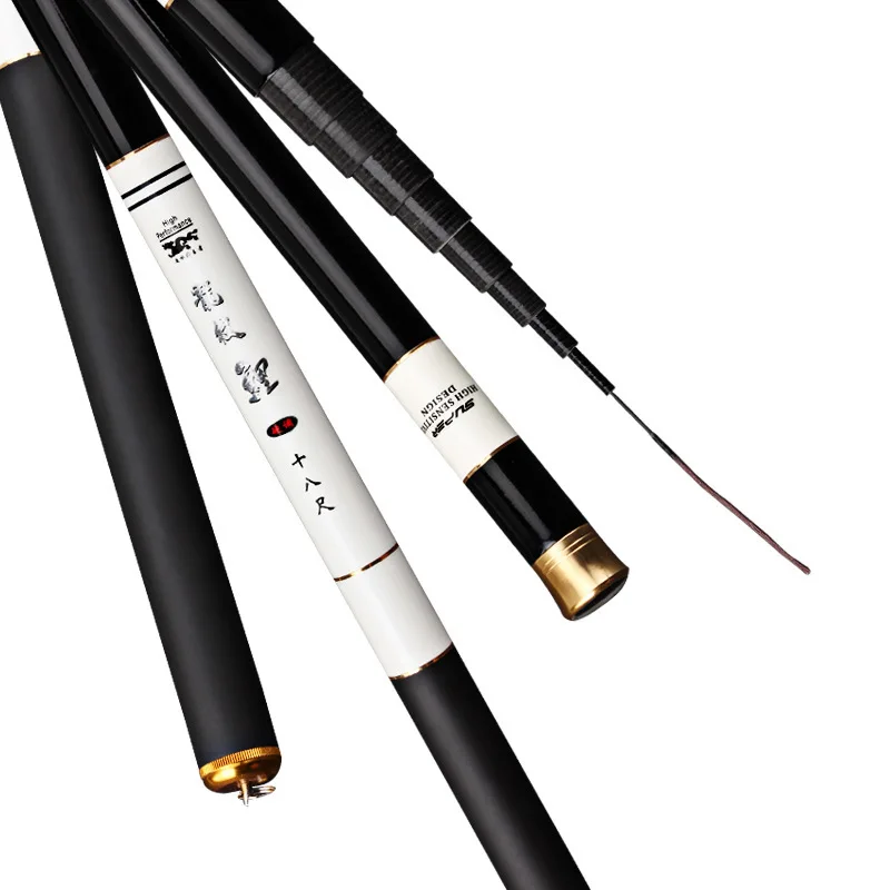 2020 Carbon Fiber Telescopic Power Hand Pole Fishing Rod 3.6/4.5/5.4/6.3/7.2m Travel Ultra Light Carp Fishing Rod Feeder