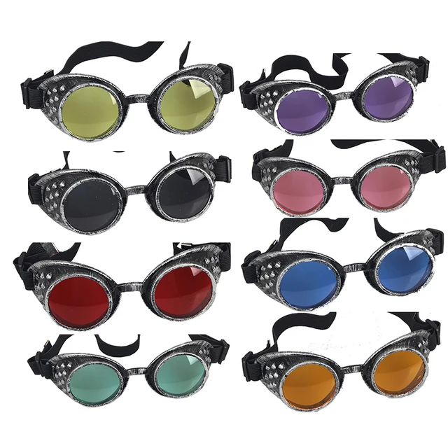 Retro Party Decoration Goggles Frame Lenses Unisex Gothic Vintage Style Steampunk Goggle Welding Gothic Cosplay 1