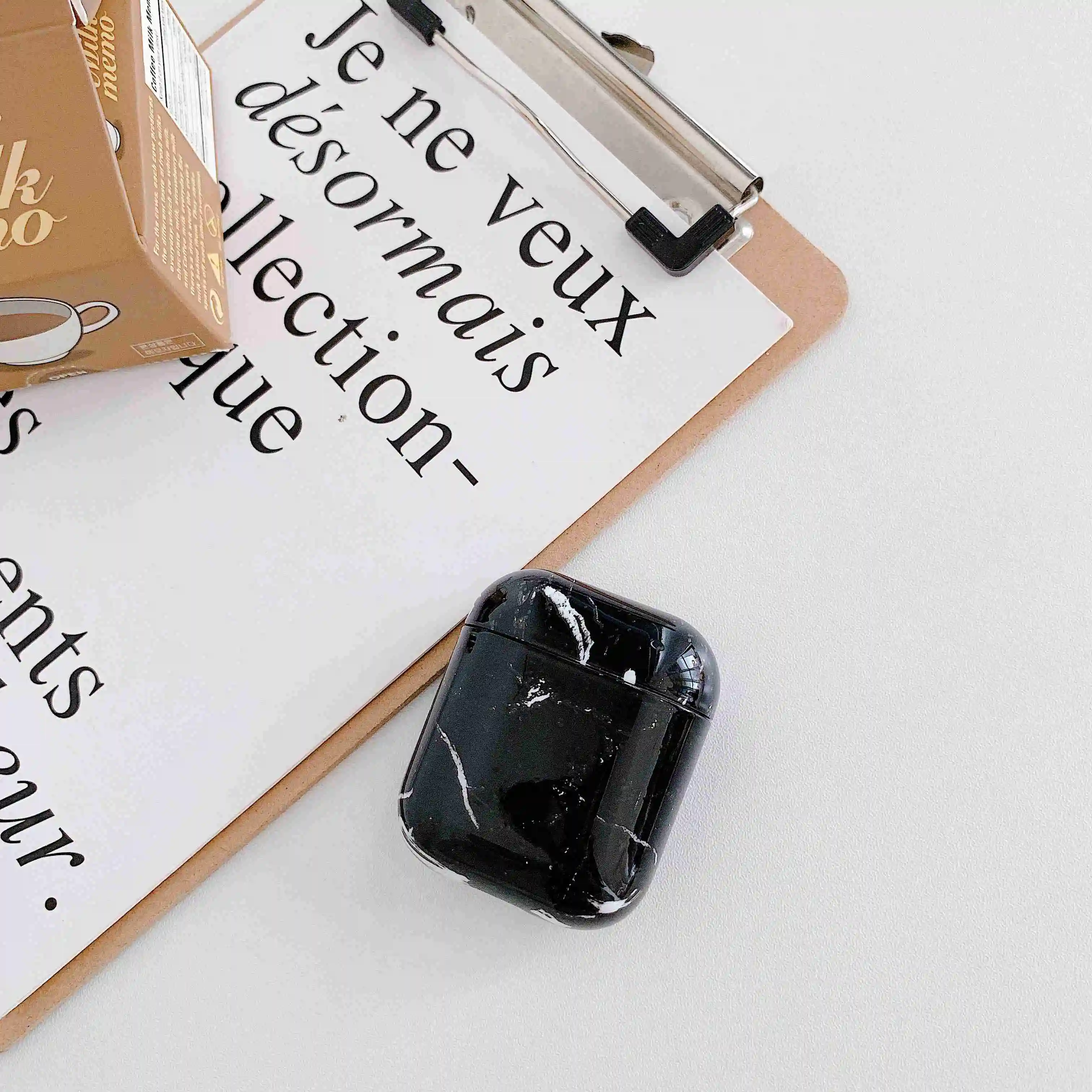22P Мраморный чехол для наушников Airpods 2 чехол Роскошный Жесткий Чехол для наушников чехол для наушников Аксессуары для Apple Air pods зарядная коробка - Цвет: 22P