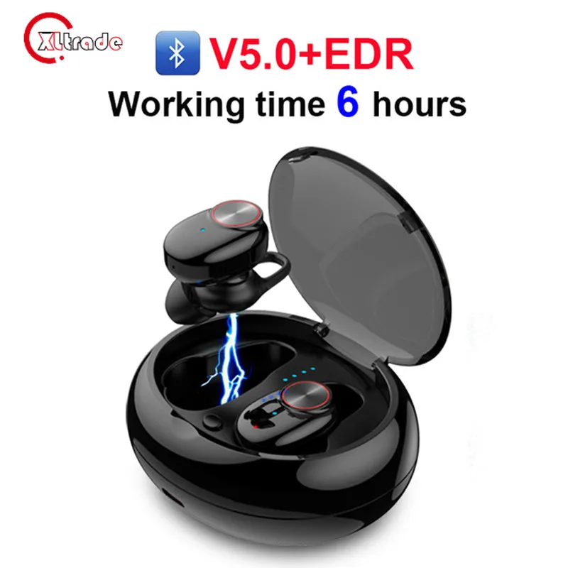 Новые TWS V5 водонепроницаемые наушники Bluetooth 5,0 беспроводные стерео наушники с шумоподавлением наушники для смартфона