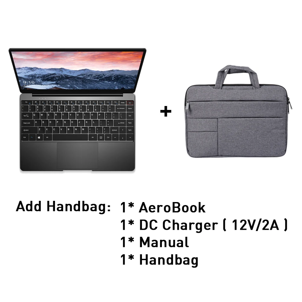 CHUWI AeroBook 13,3 дюйма 1920*1080 ips Экран ультра Intel Core M3 6Y30 Windows 10 8 GB RAM 256 GB SSD ноутбука - Цвет: Add handbag
