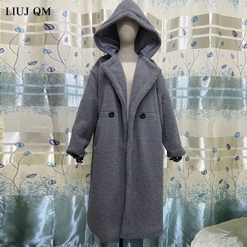 chunky outerwear casaco feminino falso lambswool casacos de pele
