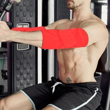 Honeycomb Anti-collision Summer Thin Section Extended Arm Pads Elbow Fixation Support Pain Relief Protector Sports Tennis Red L