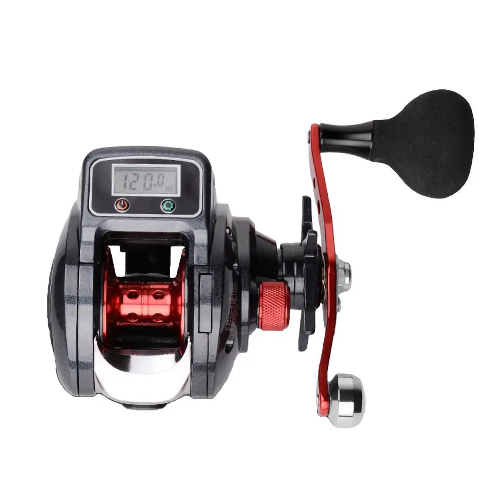 

New Fishing Reel 6.3:1 9+1BB Left/Right Hand Low Profile Line Counter Fishing Tackle Gear with Digital Display Carretilha Pesca