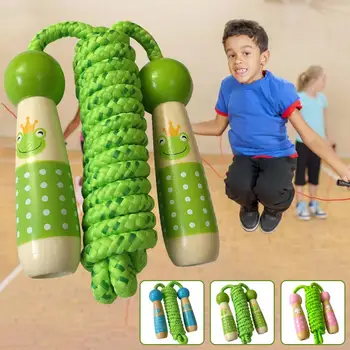 

Kids Jump Ropes Wood Handle Sport Bodybuilding Fitness Lovely Cartoon Skipping Ropes Lose Weight Exercise Gym Fitness Equipment