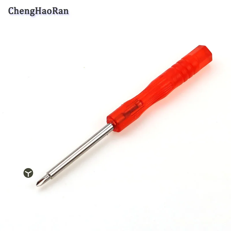 2pcs Red handle Cross Triangle Screwdriver for PS4/PS5/PSP/PSV/GBA/GBC/GBA SP/Wii game machine Y  +  screwdriver