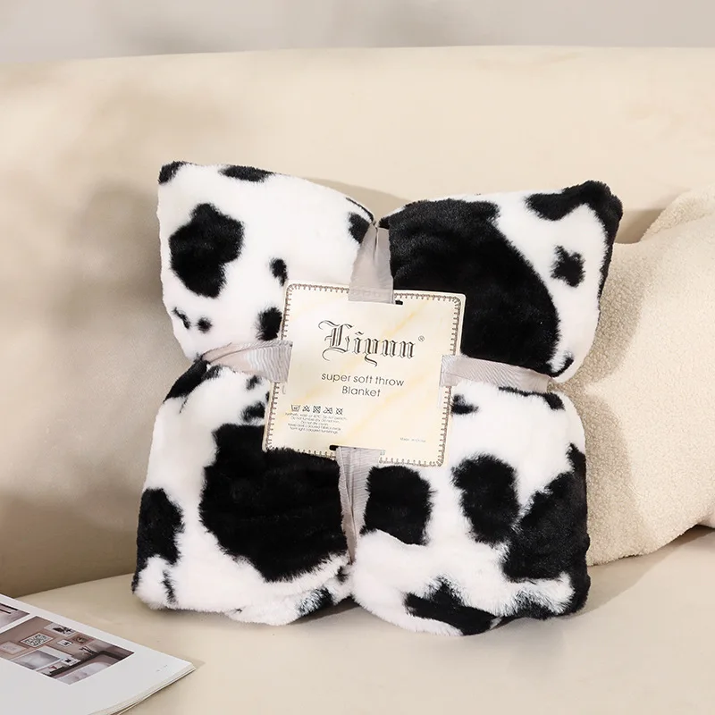 Flannel Home Winter Warm Blanket Thick Bedspread Shaggy Couch Armchair Cover Office Plaid | Дом и сад