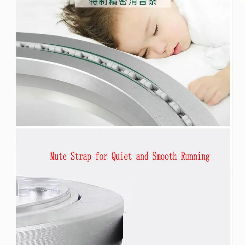 UPGRADE BIG SUCKERS Mute Strap Lazy Susan Plate Malmatch Design Round Turntable Plate Smooth Quiet Table Swivel Plate  (6)