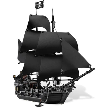 

lepining 4184 Pirates Of The Caribbean The Black Pearl Ship 804pcs Bluilding Block Brick Minfigured Set Toy For Children