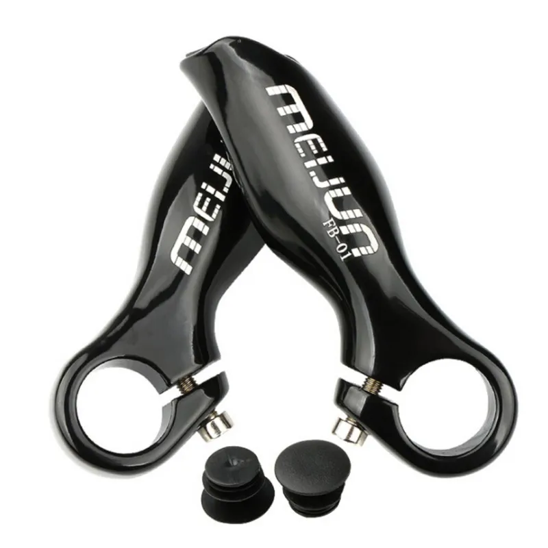 MTB велосипеды бар концы высокое качество алюминиевый сплав 1 пара удобные дорожные велосипеды вспомогательный Руль Твердые бар концы