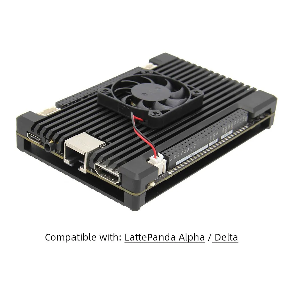 Чехол из алюминиевого сплава с охлаждающим вентилятором для LattePanda alpha / Delta корпус