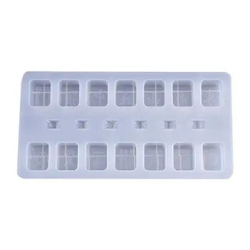 

Epoxy Mould DIY Crystal High Mirror Creative Mahjong Shape Silicone Mold