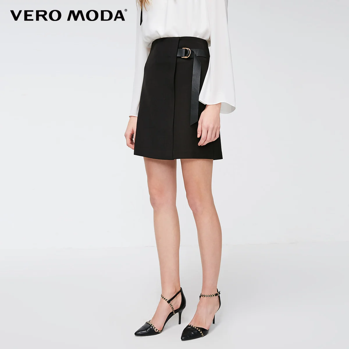 Vero Moda женская OL стильная облегающая юбка на шнуровке | 319116523