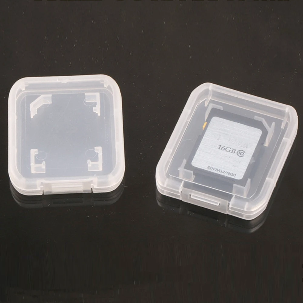 2000 teile/los Kunststoff Klar Standard SD SDHC Speicher Karte Fall Lagerung Inhaber Box – Detail 4