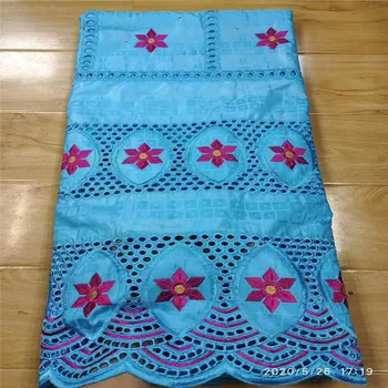 

African Bazin Riche Lace Fabric New Design Embroidered High Quality French Tulle Lace With beads Guipure Lace Fabric 3L052701
