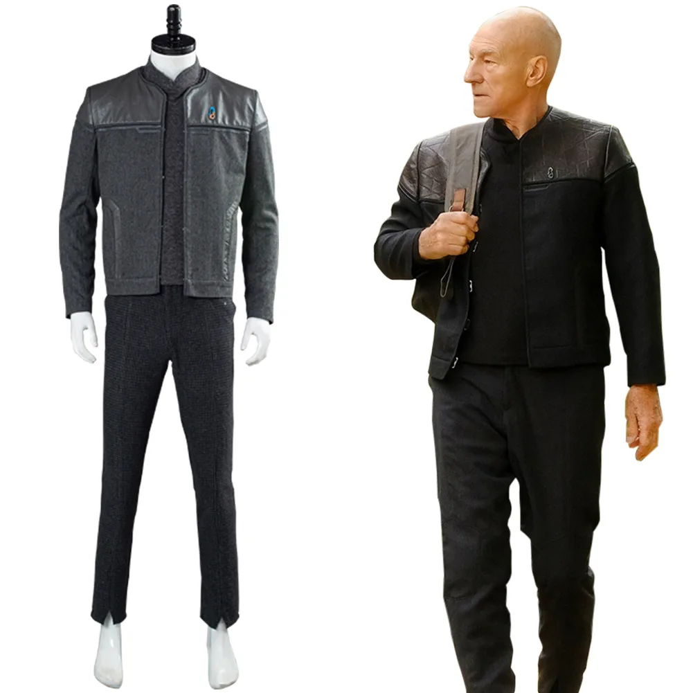Star Trek Picard Picard Vest Cosplay Costume Halloween Outfit Suit
