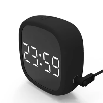 

4-Digit Display Travel Mini Alarm Clock Digital Dimmable Magnetic LED Alarm Clock With Sound Control For Home Dorm